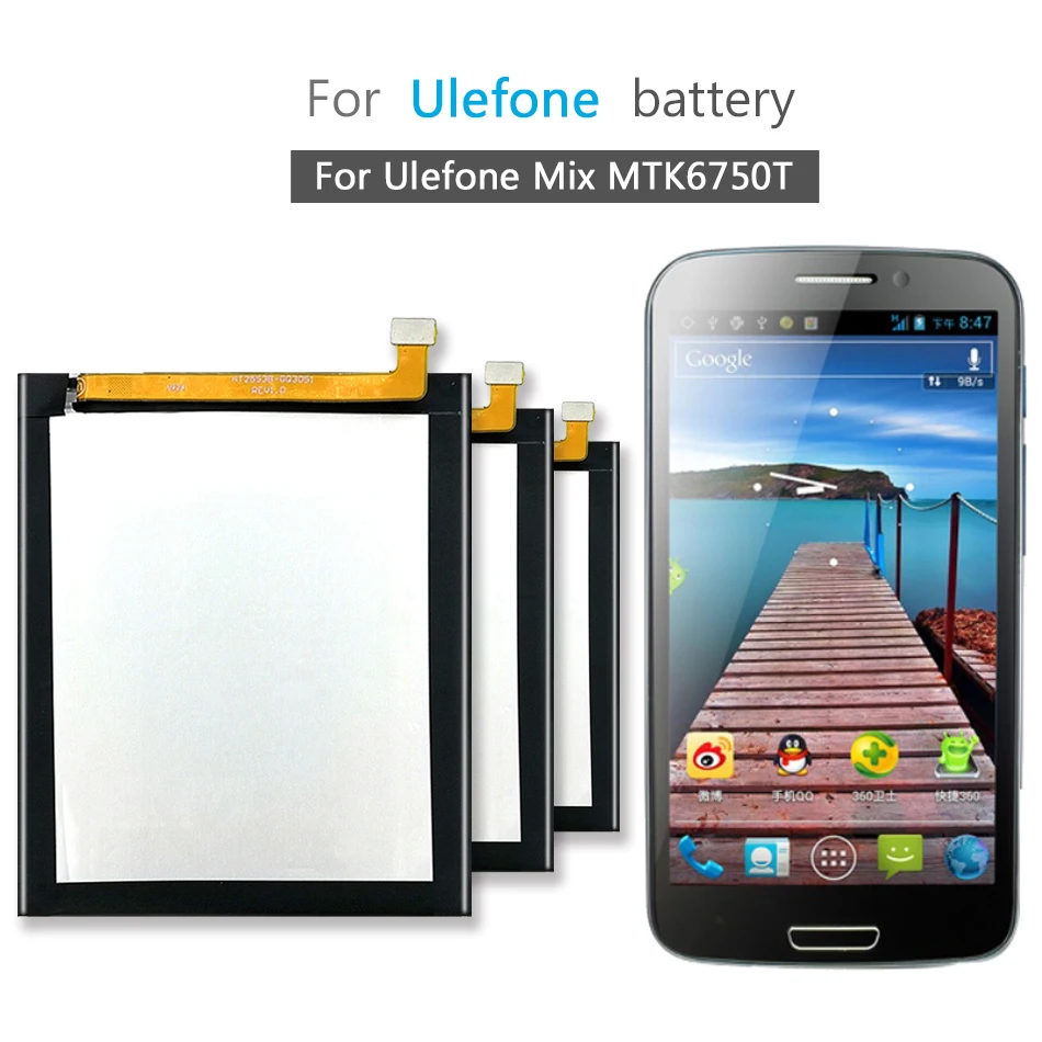 Аккумулятор 3300 мАч для Ulefone Mix MTK6750T мобильный телефон Li-Ion Bateria | Мобильные телефоны