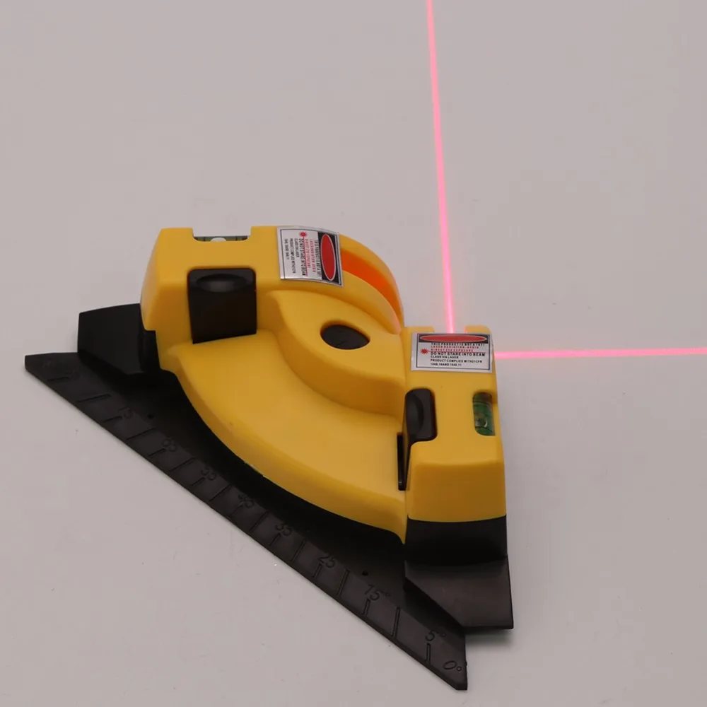 Лазерный правый угол 90 градусов Горизонтальный уровень вертикальный и горизонтальный Лазер ЛИНИЯ проекции уровень выравнивания компоновка инструмент IP-54
