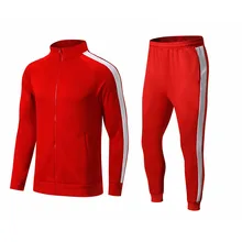 Новинка, Красная форма, мужские спортивные костюмы, зимние тренировочные костюмы для футбола, бега, Детская униформа