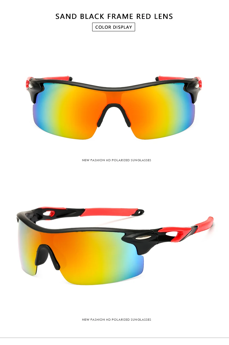 red lens WarBLade BWarBLade брендовые дизайнерские классические поляризационные солнцезащитные очки для мужчин для вождения половина рамки спортивные солнцезащитные очки для мужчин очки мужские - Цвет линз: red lens