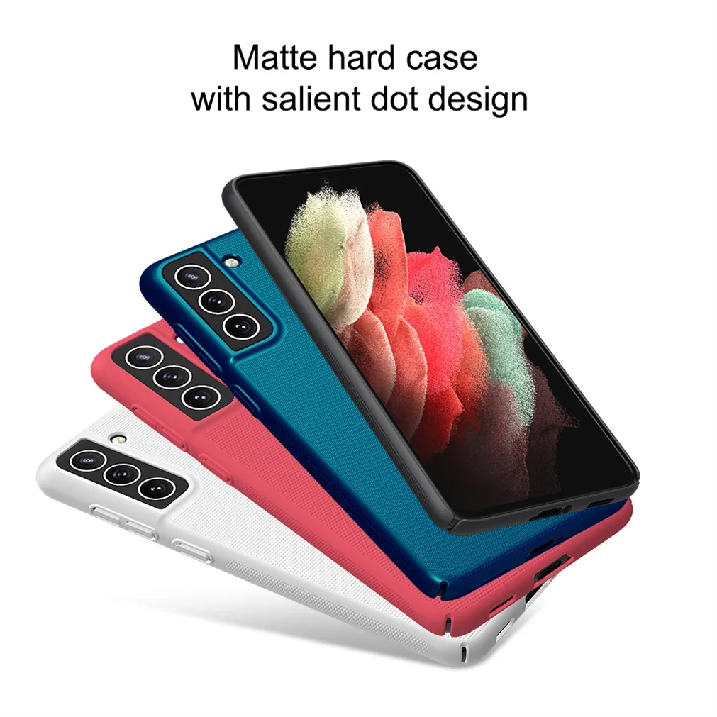 For Samsung Galaxy S21 FE 5G Case Nillkin Super Frosted Shield Hard PC Protector Back Cover For Samsung S21 Ultra S21 Plus 5G samsung s21 fe 5g case