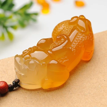 

Natural Yellow Chalcedony Pendant