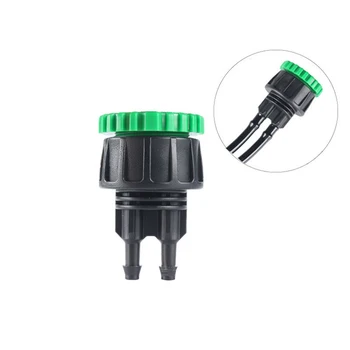 

50Pcs 4 points/6 points turn 47 capillary double outlet quick coupling irrigation hose tap joint automatic watering device