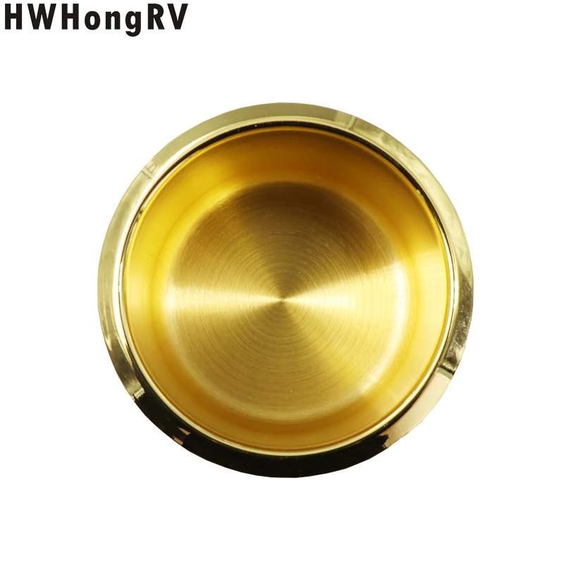 Gold Plated Cup Holder For Bottle On The Table Yacht Cup Holder Camper Office Desk Wagon And Caravan Drink