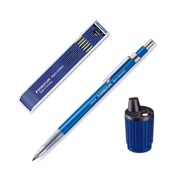 Staedtler 780c Mars 2.0mm Technico Automatic Mechanical Pencil/502 Rotary  Action Lead Pointer and Tub &Pencil Refill Set - AliExpress