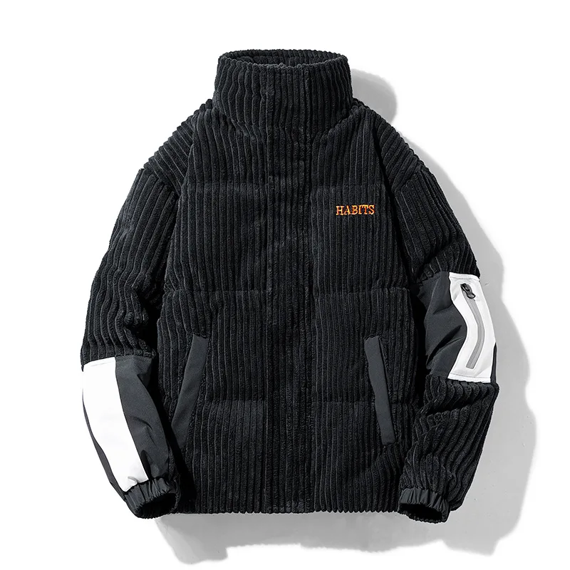 MAQVOB High Quality EU US Size Luxury Streetwear Men Fashion Corduroy Down Jacket