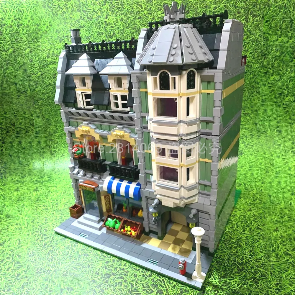 15008 Creator City Street продуктовый магазин квартира 2462 шт. строительные блоки кирпичи игрушки подарок для детей Совместимые 10185
