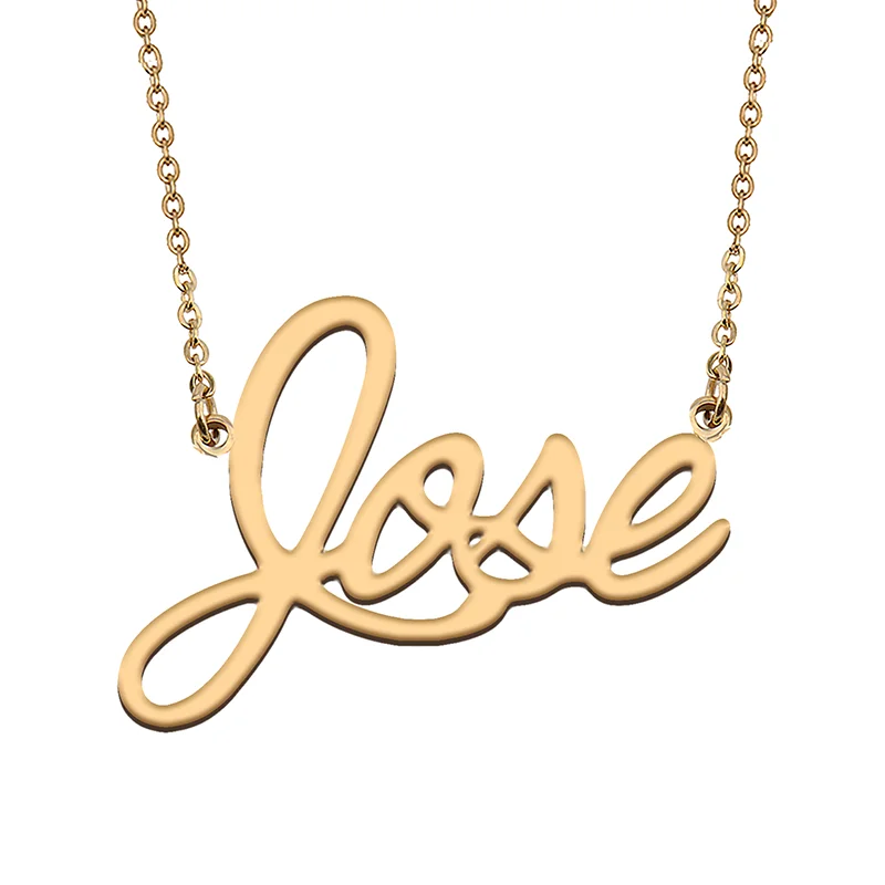 

Jose Custom Name Necklace Customized Pendant Choker Personalized Jewelry Gift for Women Girls Friend Christmas Present