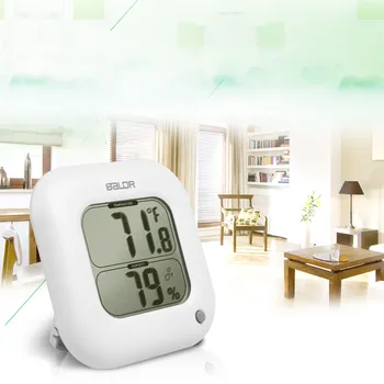

New Indoor Digital Thermometer Hygrometer Temperature Humidity Measurement Max Min Value Display C/F