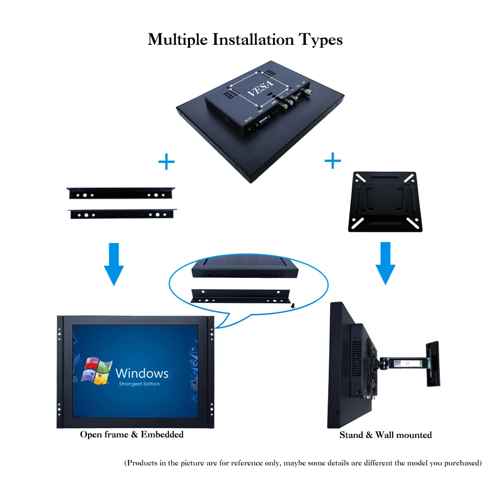 ZK170TN 59/17 &quotдюймов 1280x1024 HDMI VGA мощность на загрузке Встроенная открытая рамка