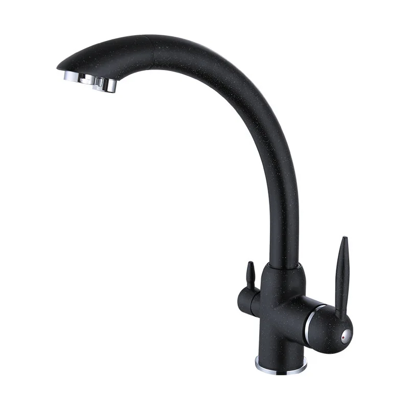 

Kitchen Food Wholesale Sitting Basin Faucet Black Painting WrencSingle Coupling Tap