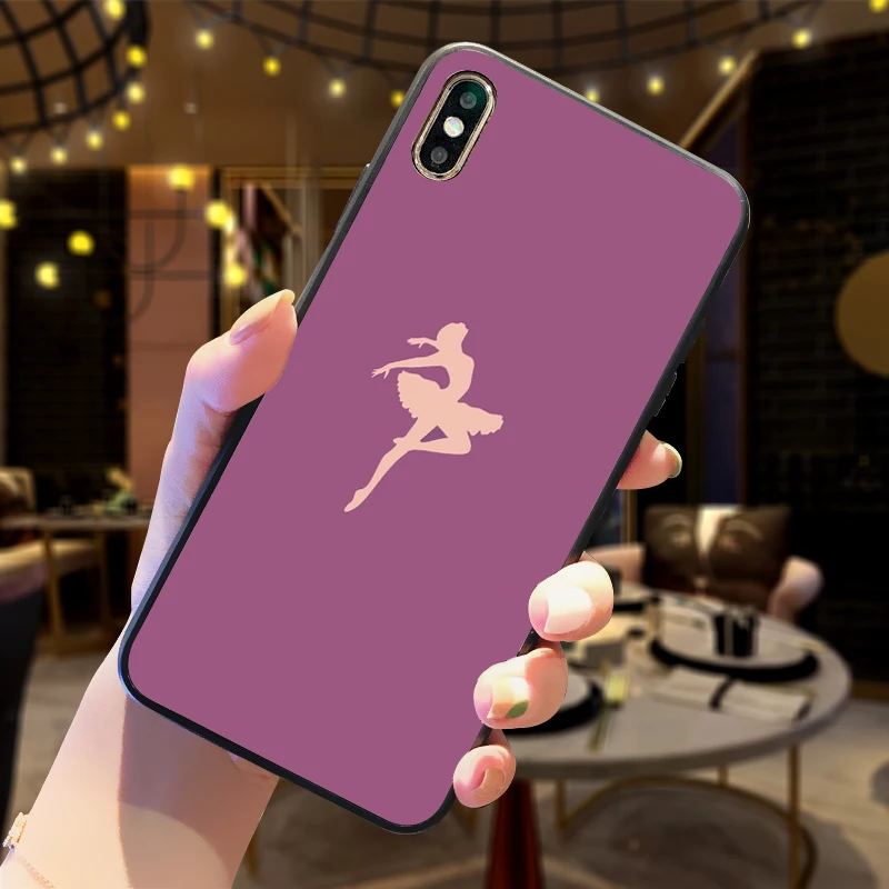 Балерина арт Мягкий ТПУ чехол для Apple IPhone X XR XS MAX 5 5S 5C SE 6 S 7 8 Plus ipod touch силиконовый