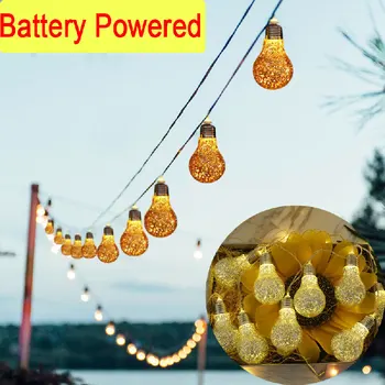 

Outdoor LED Bulb Ball Fairy String Lights Garland 150cm Battery Lights for Christmas Wedding Party Home Garden Decoration Lamps