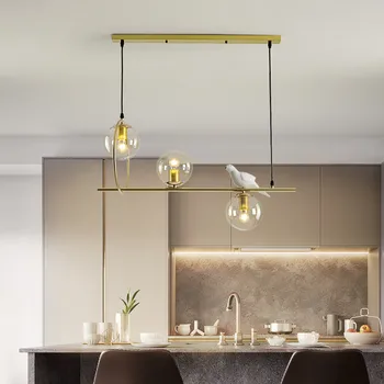

Nordic Living Room LED Glass Chandelier Lighting Modern Luster Loft Chandeliers Creative Bird Ceiling Chandelier Light Fixtures