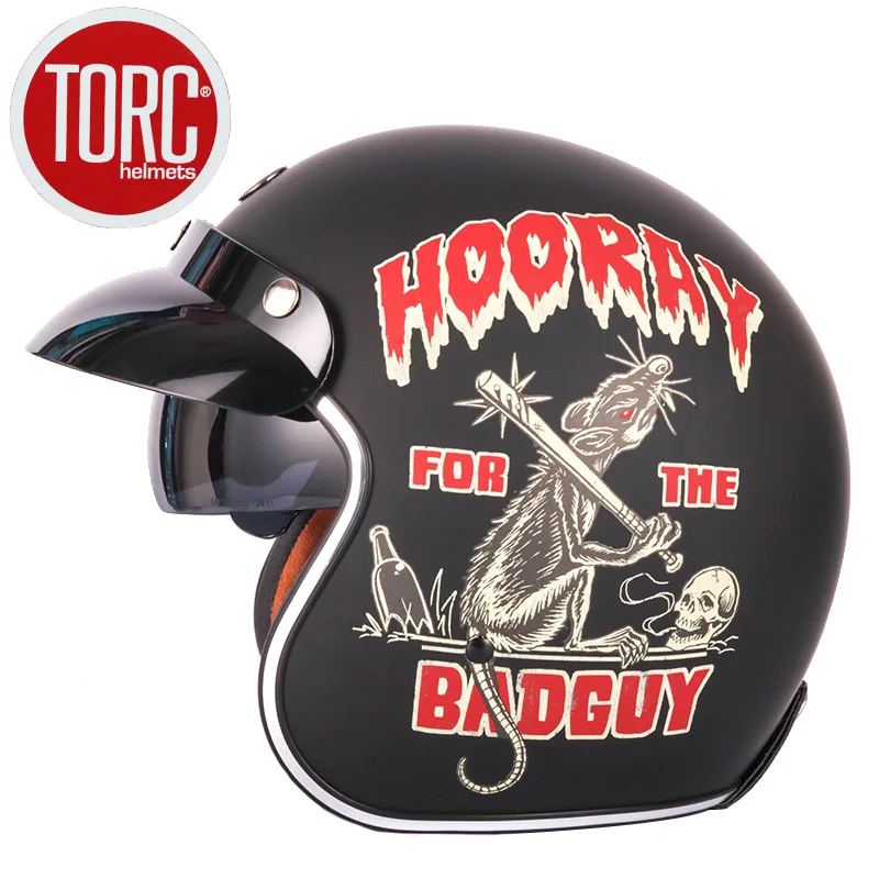 Ретро мотоциклетный шлем TORC T57 мужские и женские реактивные шлемы Chopper casco capacetes|face