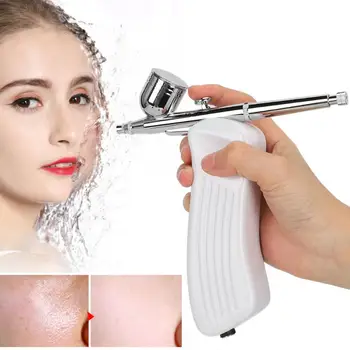 

Portable USB Charging Air Compressor Handheld Airbrush Hydrating Nano Spray Gun White (US Plug 100-240V) Face Care Skin Tool