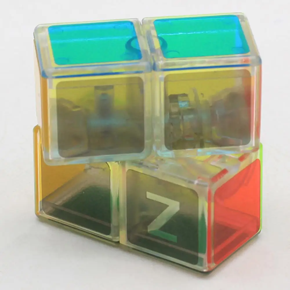 

2019 New Arrive Zcube 122 Magic Cube 1x2x2 Speed Cube Puzzle Toy - Transparent / Luminous Blue