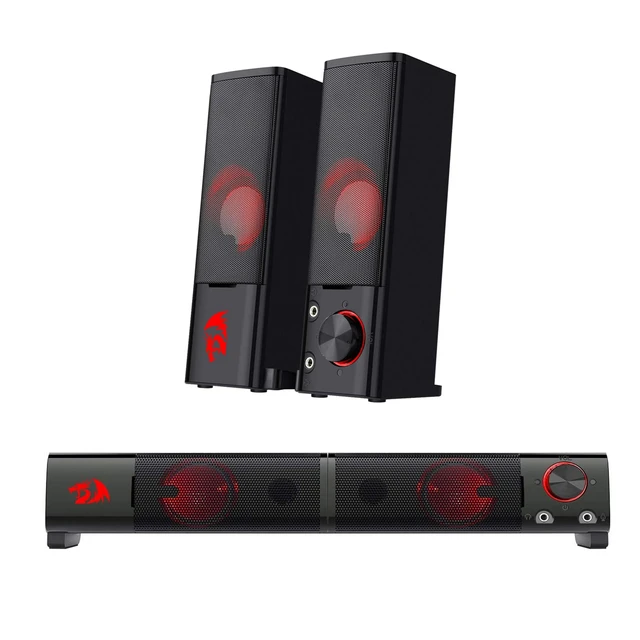 Redragon GS550 Orpheus PC Gaming Speakers 2.0 Channel Stereo Desktop Computer Sound Bar for PC home notebook TV loudspeakers