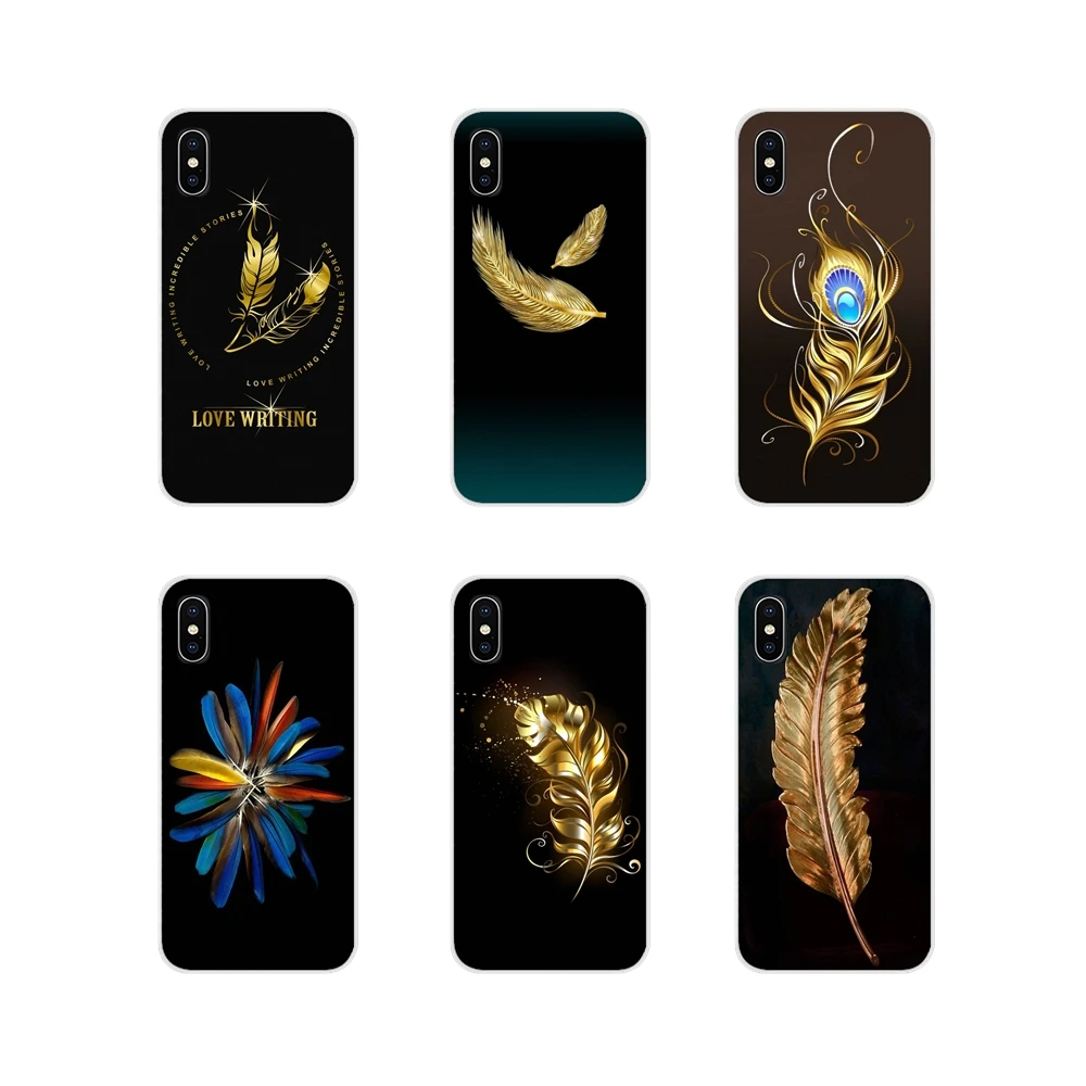 cool black gold feather wings For Xiaomi Redmi 4A S2 Note 3 3S 4 4X 5 Plus 6 7 6A Pro Pocophone F1 Soft Transparent Cases Covers | Мобильные