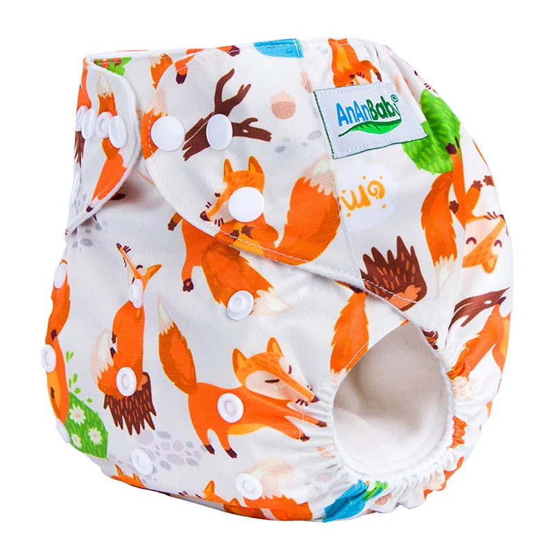 AnAnBaby Digital Meraid Reusable Pocket Diaper Cover Waterproof Baby Cloth Diapers ECO Cloth Nappy Suit 0-3years 3-13kg F Series