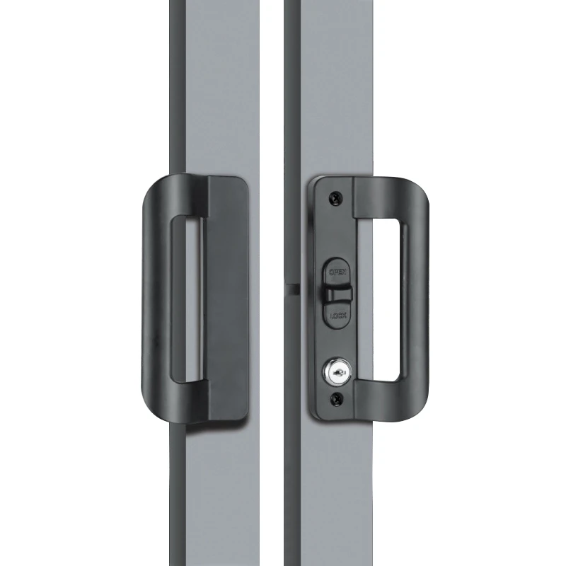 Aluminum Alloy Sliding Door Lock Handle Anti theft Door Latch locK Door