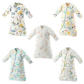 

Baby Sleeping Bag Long Sleeve Cotton Mushroom Sleepwear Toddler Warm Sleepsack GXMB