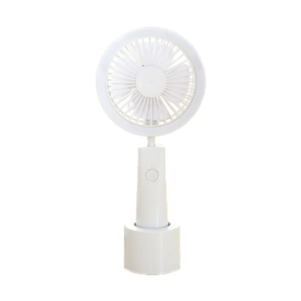 

Round LED Light Hand-held Desk Fan Cooler Handheld Air Conditioner Cooling Fan Summer Air Conditioner Cooler