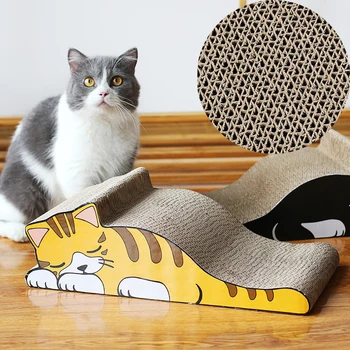 

Pet Cat Scratching Corrugated Board Grinding Claw Plate Catnip Paper Pad Climbing Frame Scraper Mat Scratcher Bed Pad For Pet