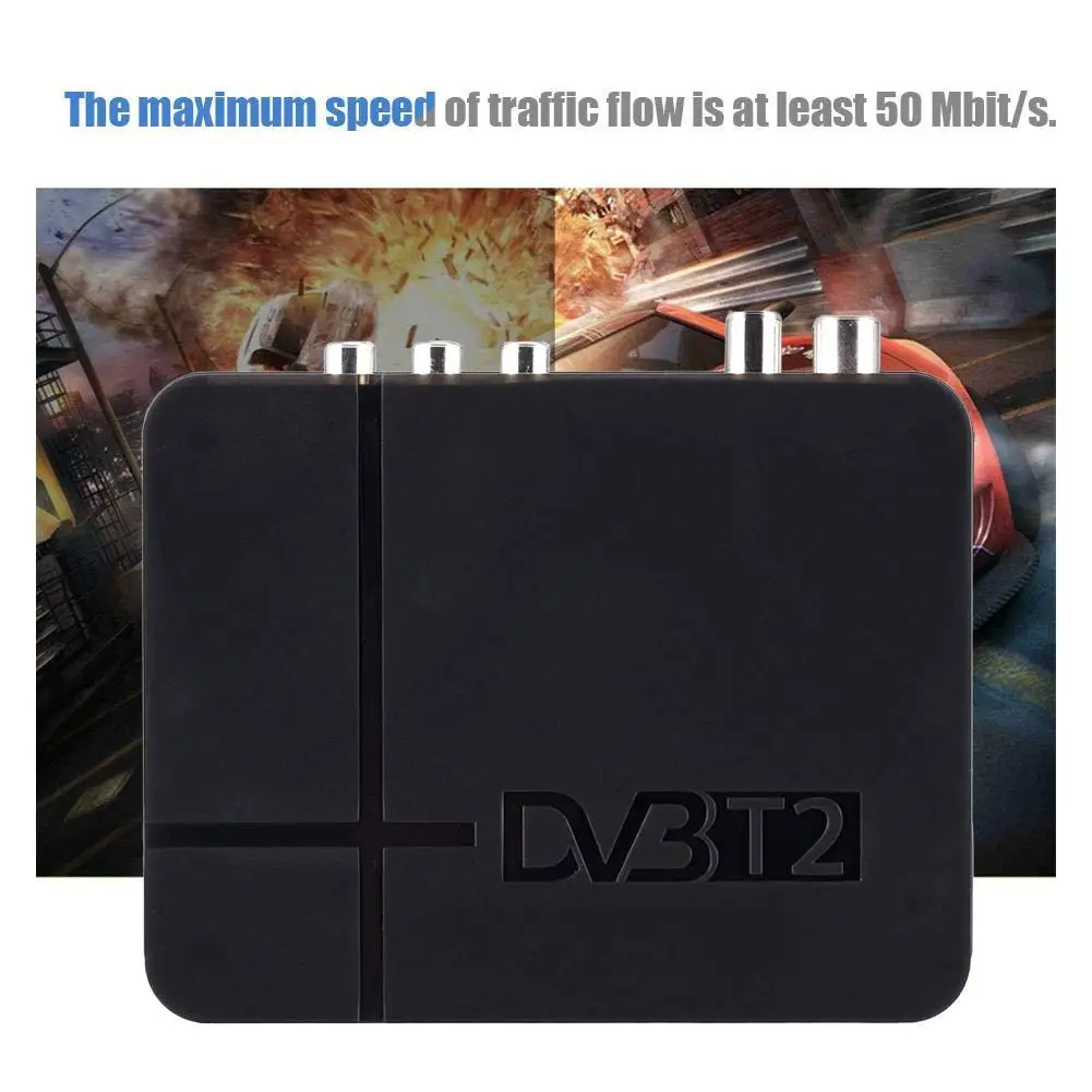 Полностью HD 1080P цифровой DVB-T2 высокого качества ABS пластик наземный ТВ-тюнер мощный телеприставка