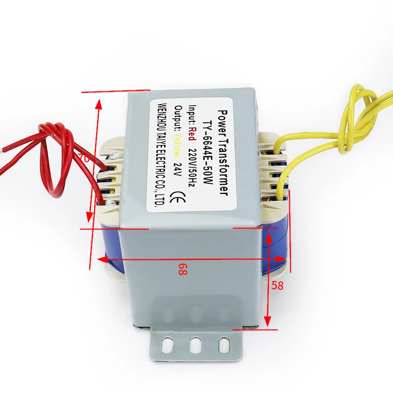 Power Transformer 50W/VA Double/Single Isolated Power transformador Output Voltage Copper Core Input 220V 380V MiniPower Supply Audio Transformers