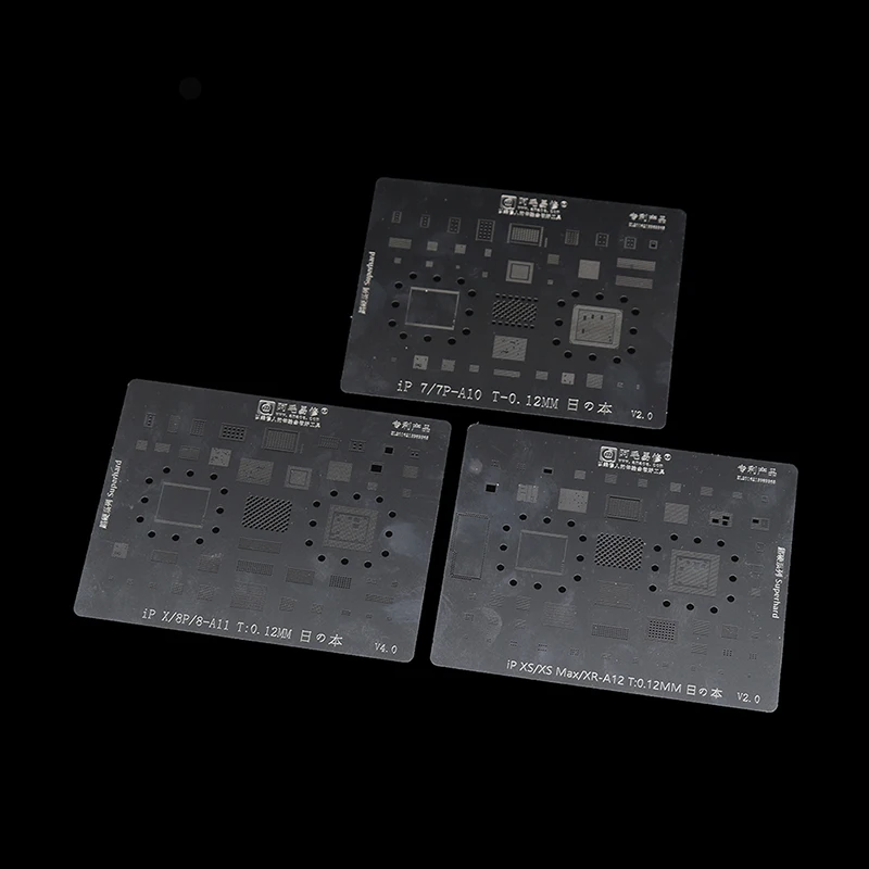 Комплект трафаретов IC Chip BGA для iPhone XS MAX XR 8p 7 6 s SE 5S 5C 5 4S iPad высокое качество |