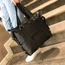 Женская сумка через плечо,, модная, простая, водонепроницаемая, сумка через плечо, сумка-мессенджер, чистый черный цвет, Большая вместительная сумка на плечо#20