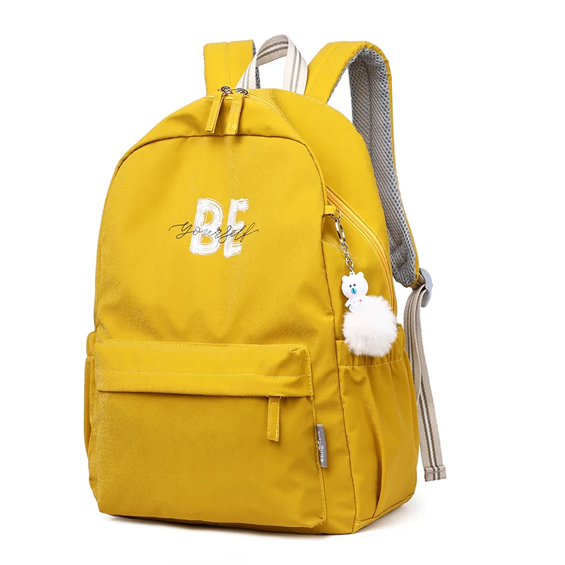 

Litthing 2019 New Women Lady Men Backpack School Bag Waterproof Canvas Zipper Fashion For Travel Best Sale Backpacks