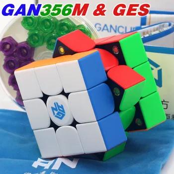Magic cube puzzle GANS CUBE GAN356M & GES magnetic cube GAN 356 GAN356 M 3x3x3 3x3 professional WCA magic cubes twisty toys 1