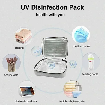 

Portable UV Bag LED UVC Light Bag USB Box for Cell Phone 275 NM LED UV Bag HKS99