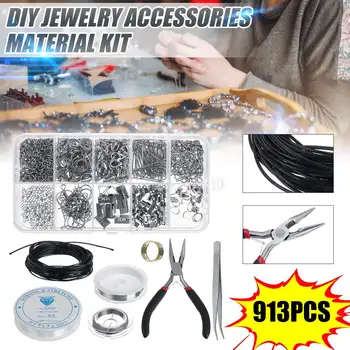 

10 Grids Metal Jewelry Making Kit DIY Necklace Materials Repair Tool Accessories Jewelry Tools