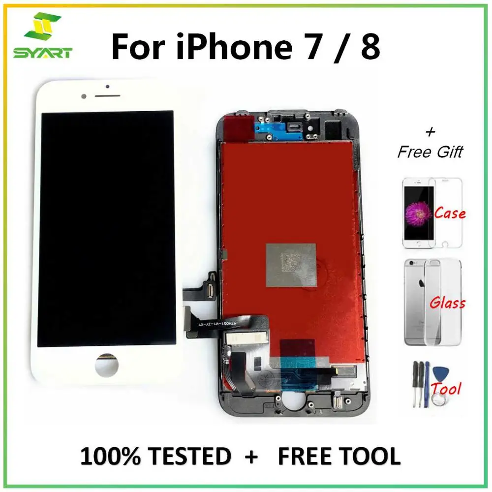 Для iPhone 7 8 7G 8G ЖК дисплей + сенсорный экран дигитайзер сборка Сменные аксессуары