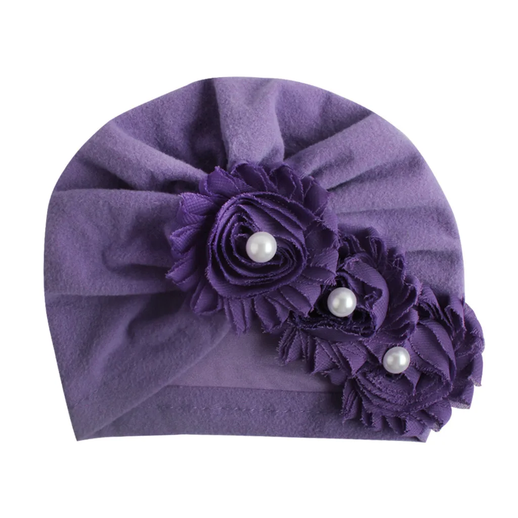 Цветок Beanie Hat Baby динозавра для мальчика жемчуг твердый Цвет тюрбан шапка Шапки Защита от солнца, его фетального кровообращения шапки бассейна теплая осенняя одежда, для мальчиков и девочек; Милая шляпа Py4