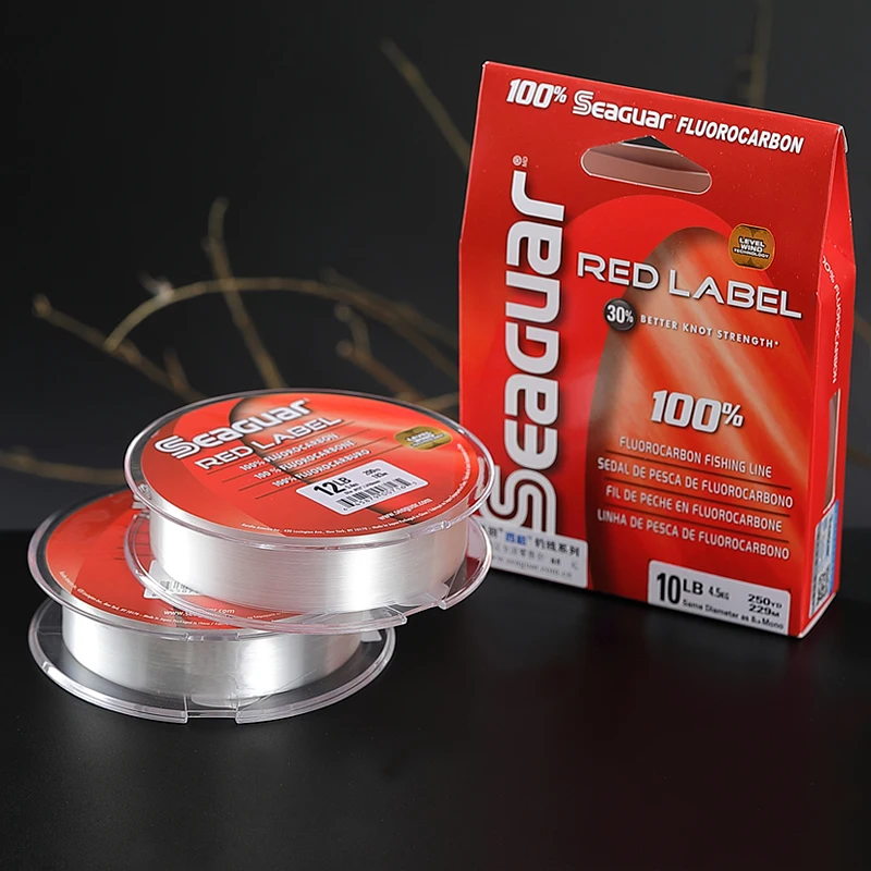 Оригинальная леска SEAGUAR RED LABEL 6LB-12LB Фторуглеродные Лески 229 м/183 м