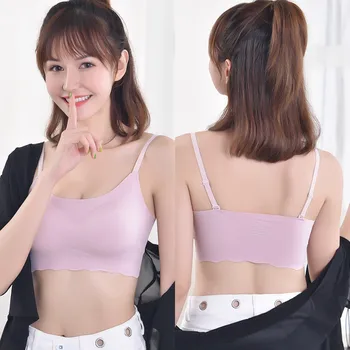

New Seamless Bra Woman Bustier Vest Underwear Soft Lingerie Full Coverage Padded Underwear Women Thin Cup Push Up Bras