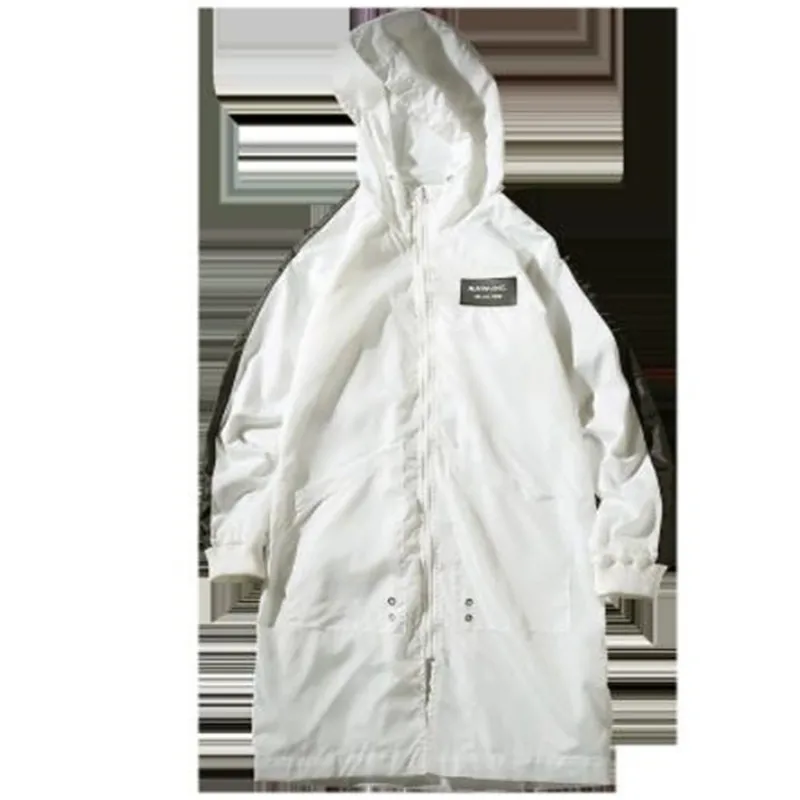 Мужские длинные пальто размера плюс 5XL, модный тонкий Тренч, Мужская Солнцезащитная куртка с капюшоном, брендовая одежда, повседневный мужской тонкий Тренч