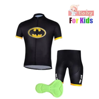 

Children's Batman Cycling Jersey Wear Short Sleeves Cycling Set Kids Bike Clothing Ropa Ciclismo Cycling Clothing Sports Suit