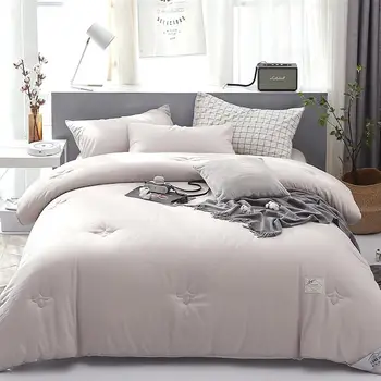 

40 White Hotel All Season Luxury 100%Cotton Ultra Soft Comforter Fill Duvet Hypoallergenic Twin Queen/Full size for Kids Adults