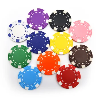 

10 PCS/LOT Poker Chips 12 Colors No Value Round Chips 11.5g Iron/ABS Classic Chips
