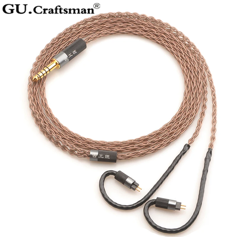 GUCraftsman 6n occ медь 0 78 мм 2Pin 64 аудио a12t/u12 TIA Fourte ориолус re2000 Legend X LCDi4 VE8 кабель для