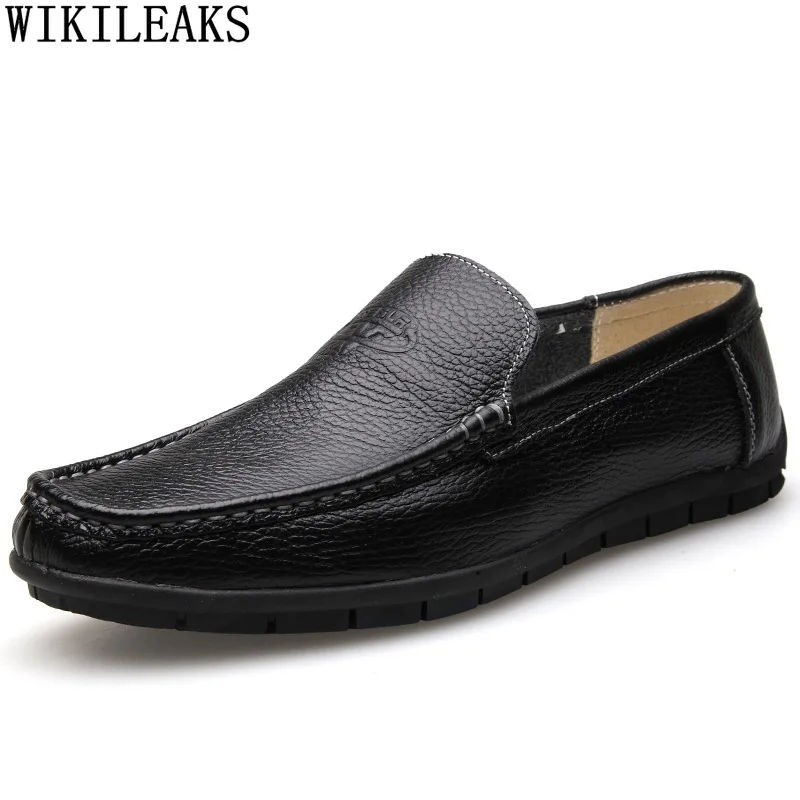 

Mens Shoes Genuine Leather Mens Loafers Casual White Shoes for Man Slip on Shoes Men Zapatos De Vestir De Los Hombres Chaussures