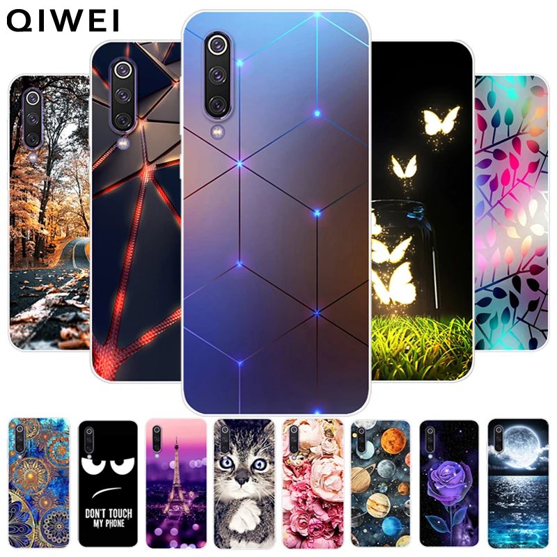 Чехол для Xiaomi mi 9 Lite милый Модный мягкий чехол из ТПУ Для mi9 SE силиконовые чехлы