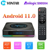 2021 Smart Tv Box Android 11 X96 X4 Amlogic S905X4 4Gb 64Gb 32Gb Wifi 8K Youtube bt Media Player X96X4 Tvbox Set Top Box