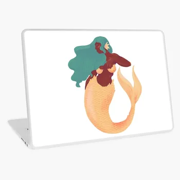 

Yellow Mermaid Laptop Sticker Laptop Skin Marble Cover Art Decal 12 13 14 15 17 inch for MacBook HP Acer Dell ASUS Lenovo