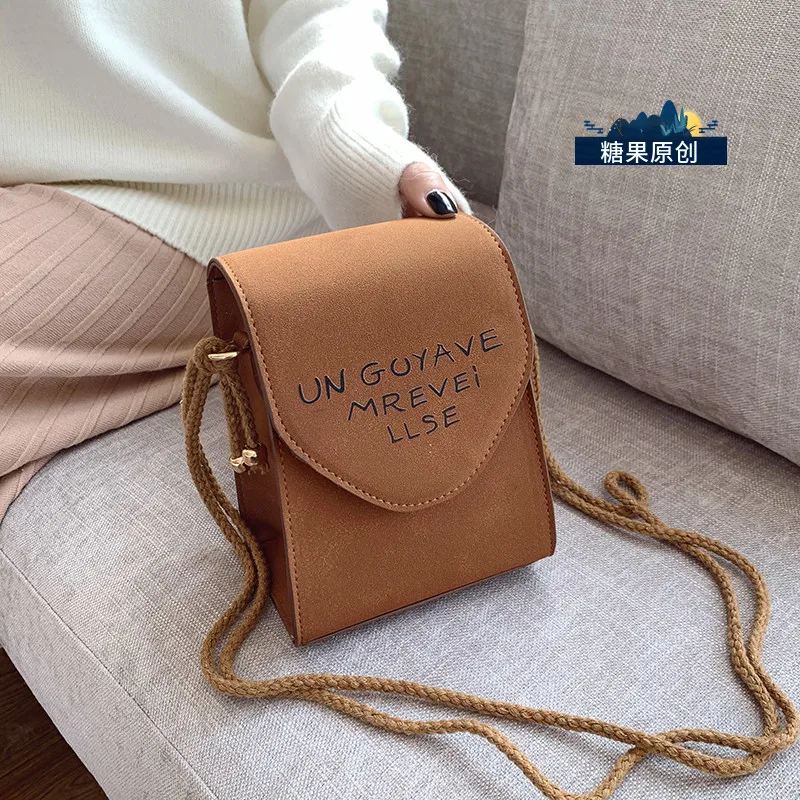 

Mobile Phone Small Bag Women Bags 2020 All-match Oblique Tide Satchel Matting Leisure Time Joker Western Style Single